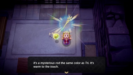 Zelda’s main weapon in the game: a magic rod.