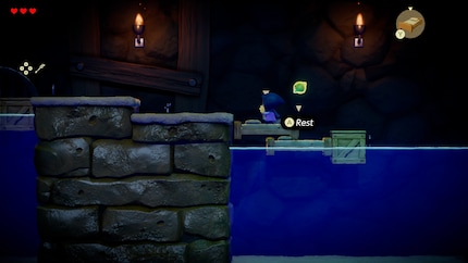 Some areas are explored side-on – like in Zelda 2: The Adventure of Link.
