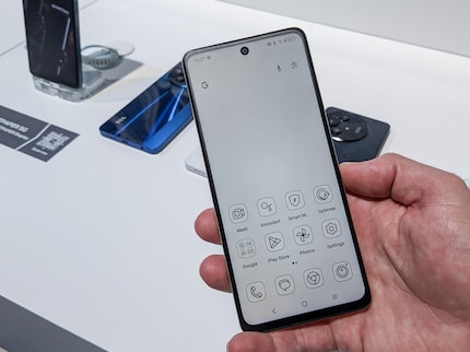 The TCL 50 Pro in e-reader mode.