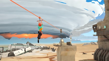 Thanks to ziplines, I can reach previously inaccessible areas.