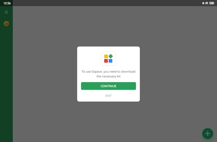 Gspace a besoin de quelques autorisations pour être opérationnelle.