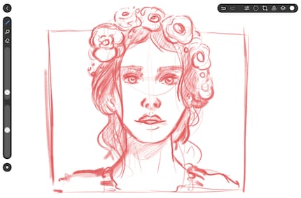 Les traits épais du croquis sont involontaires, ça peut être agaçant.