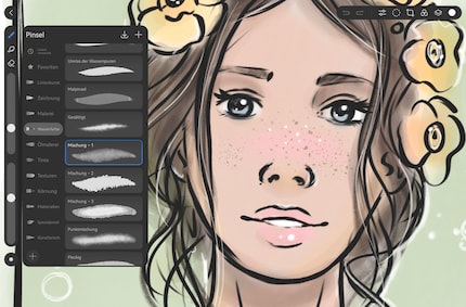 GoPaint propose toute une palette de pinceaux pour peinture à l’eau.