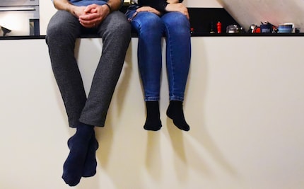 Looking at the length of our legs, it’s no surprise I often have to run to keep up.