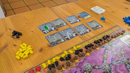 Le matériel de jeu de Funkenschlag est solide mais pas exceptionnel.