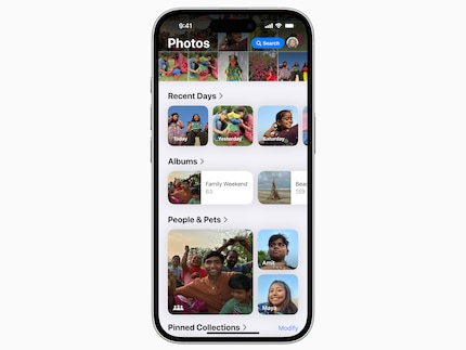 L'application Photos dans son nouveau look.