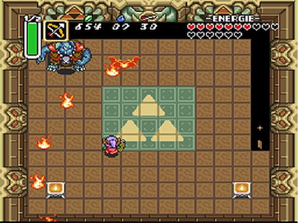 Le boss final, Ganon, est plus coriace que je ne le pensais : les torches s’éteignent constamment et le sol se met à disparaître. Help !