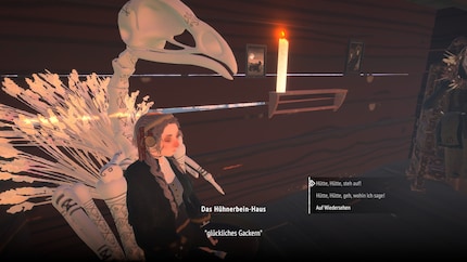 Sitting pretty in my skeleton armchair.