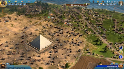 La grande pyramide de Gizeh rend super bien dans mon paysage urbain. Le peuple se presse pour l’admirer.
