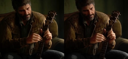 Looking at this head-to-head comparison between the original game (left) and the remaster (right), you’d be hard-pressed to justify the sale of The Last of Us Part II: Remastered.
