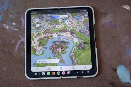 Je peux mieux explorer Disneyland sur le grand écran, malgré la barre noire.