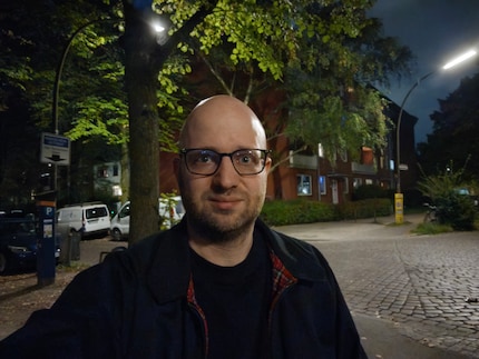 Selfie en mode nuit.