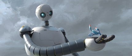 Vous voyez les nuages « peints » en arrière-plan ? Décrire le style d’animation de « Le Robot Sauvage » n’est pas si simple.