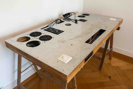 La table vue d’en bas.