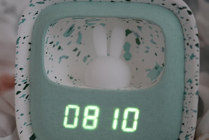 A cute rabbit looking out of the window. But it’s no good as a night light.