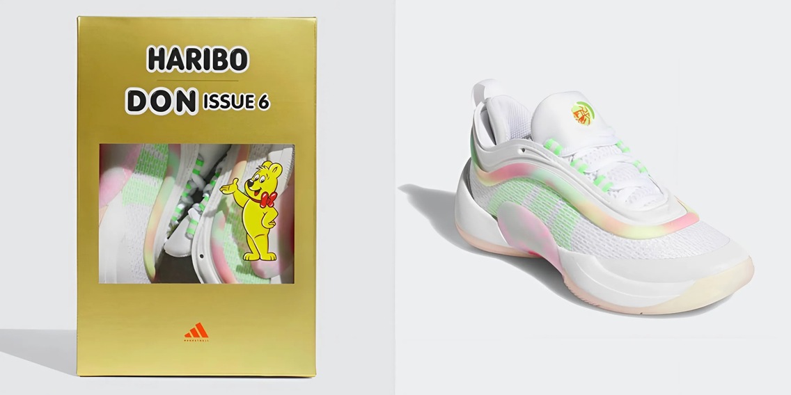 Les nouvelles baskets Adidas DON Issue #6 s'inspirent de Haribo