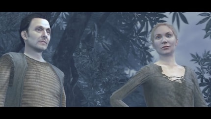 Elliott rencontre les Autres, Ben (à gauche) et Juliet (à droite). Leurs échanges n’ont absolument aucun sens du point de vue de l’histoire.
