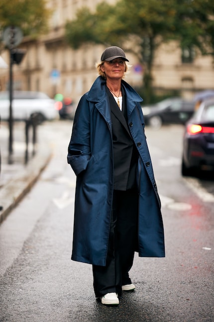 Le manteau bleu, subtil mais efficace.