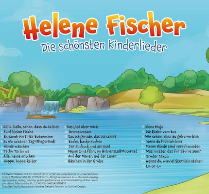 En tout, 25 chansons pour enfants connues figurent sur le premier album de la série d'Helene Fischer.