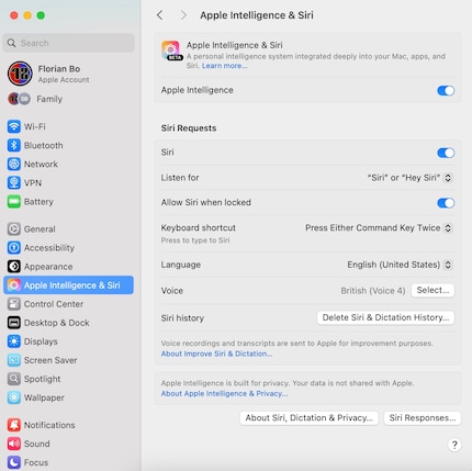 In Settings, you’ll find the option to set up Apple Intelligence.