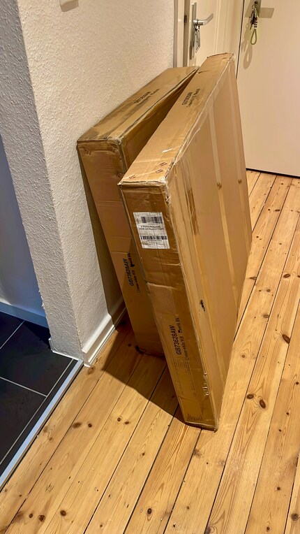 À voir la taille des colis, on devine que mes calos vont emménager dans une villa.