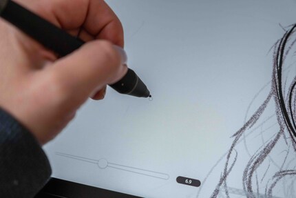 … Sinon, le curseur et la pointe du stylet ne coïncident pas.