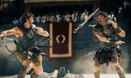 Non, ce n'est pas le match retour entre Maximus (Russell Crowe) et Commodus (Joaquin Phoenix) - mais quelque chose comme ça.