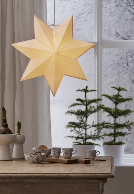 This star’s stolen the show from the lamp over the dining area.