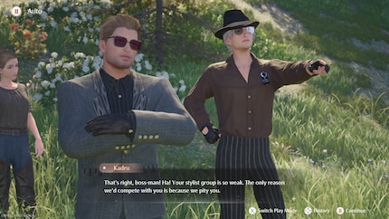 You can tell the opposing faction are baddies just by looking at their outfits.