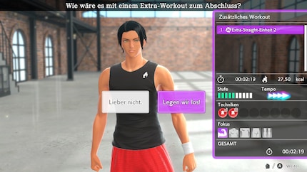 I was too good, so my trainer suggested an extra workout.