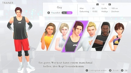 I choose Guy as my trainer. Maybe my guns will look like his soon.