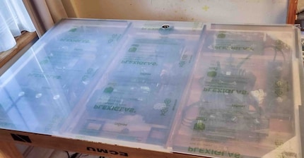The glass panel was not easy to find.