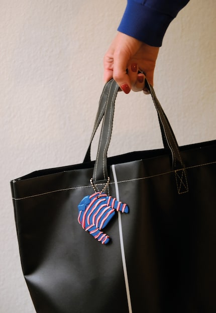 Le « Striped Polo Top » en action.