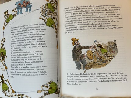 Le livre a des illustrations mignonnes.