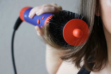 La brosse ronde en action.