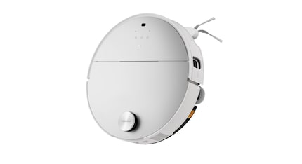 The Saros 10 can retract its laser tower on top of the housing.