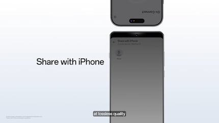 Partagez aussi vos photos avec des utilisateurs d'iPhone.