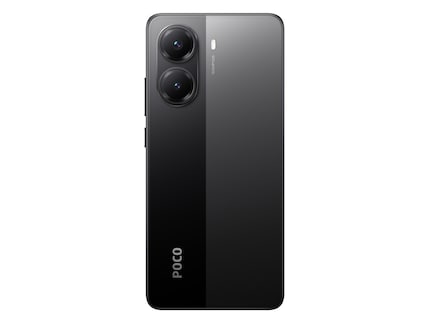 Le Poco X7 Pro avec un dos en deux parties.