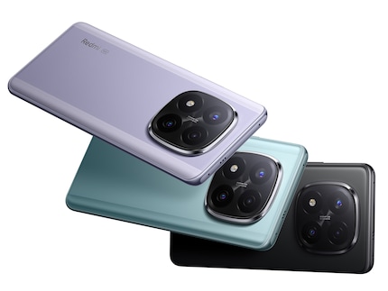 The Redmi Note 14 Pro+ 5G in its three colour variants.