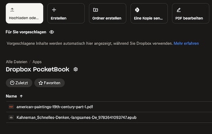 Je télécharge mes livres et mes PDF sans fil sur ma liseuse via Dropbox.