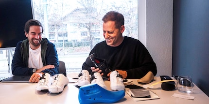 Best friends and business partners: Daniel Balmer and Robert Gehrig.