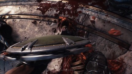 The chainsaw shield can be used to inflict a lot of damage.
