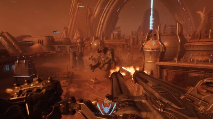 The game sections in the mech look epic.