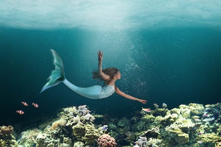 Passer quelques mètres dans la piscine est une chose, poser sous l'eau en est une autre.