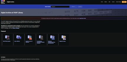 Dans les archives numériques, vous pouvez naviguer à travers des documents, des revues ou des transcriptions.