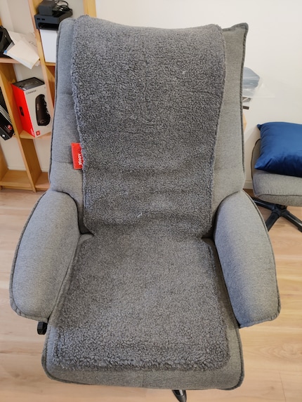 Je me suis surtout servi de la couverture chauffante pour m’asseoir.