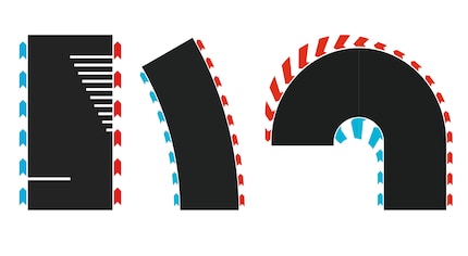 More racing fun: new curves and track elements for exciting overtaking manoeuvres.