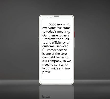 Cet écran est idéal pour ceux qui lisent beaucoup de mails, de pages web ou de textes sur leur appareil mobile.