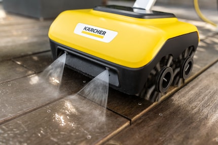 Avec le PCL6, vous devez nettoyer des terrasses et des balcons. Mais tu as besoin d'un raccordement à l'eau pour cela.