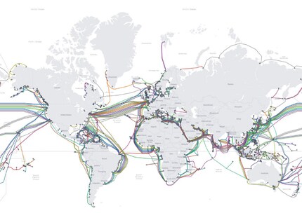 The current undersea network infrastructure.